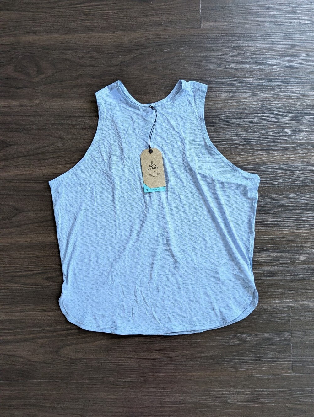 PrAna Light Blue Leesha Tank Top XL Activewear Workout Gorpcore Outdoors - Picture 3 of 8